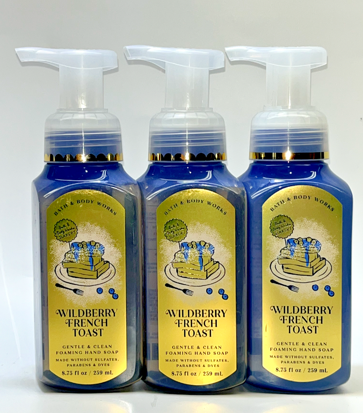3 Wildberry French Toast Gentle Foaming Hand Soap Bath & Body Works 8.75 fl  oz | eBay