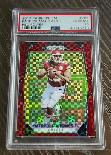 Patrick Mahomes II [Red Power Prizm] #269 2017 Panini Prizm card