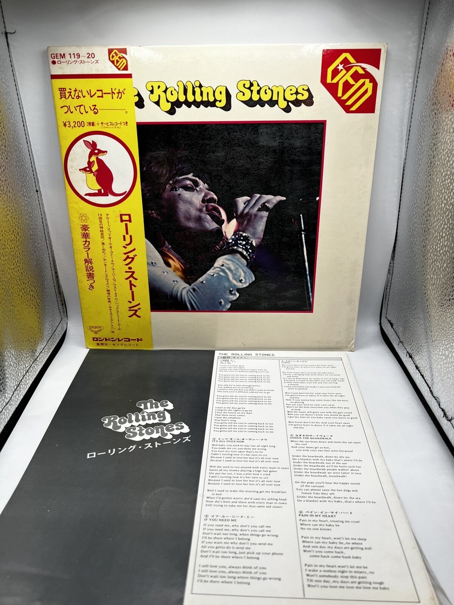 THE ROLLING STONES 1973 JAPAN Import 2XLP Compilation w/ OBI Gem