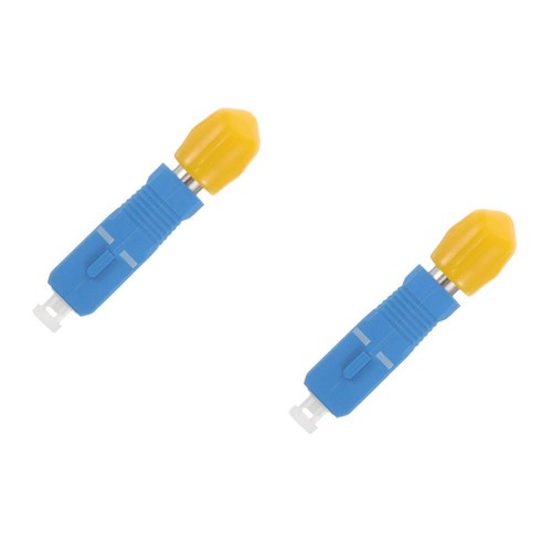 2pcs SC Male to ST Female Hybrid Optical Fiber Adapter Connector for Optical