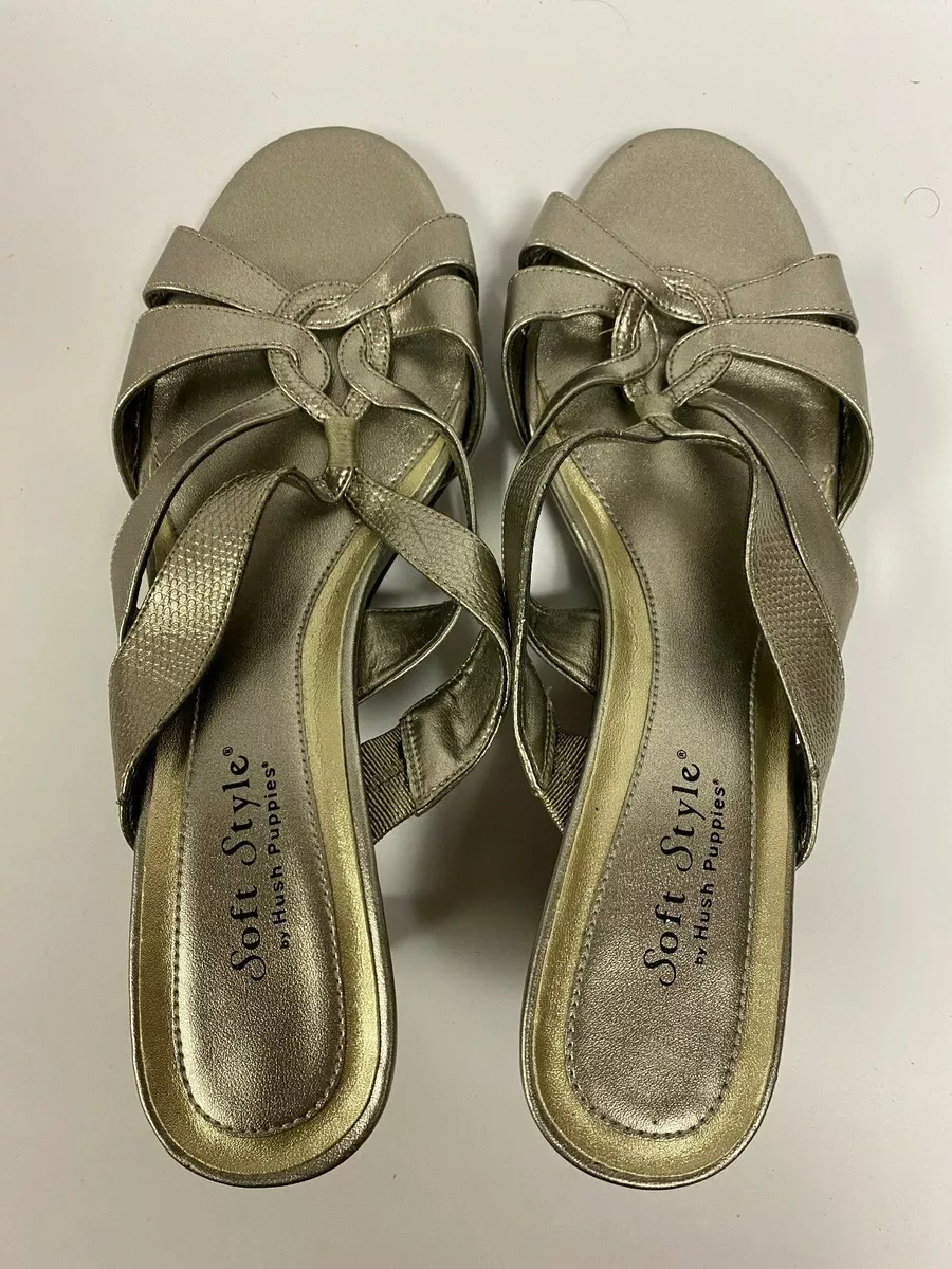 Hush puppies gold clearance sandals