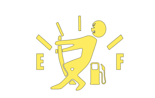 Empty Gas Tank Fuel High Consumption Prank Car Decal Vinyl Sticker JDM Economy - Picture 4 of 8