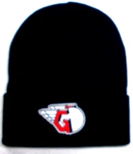 Cleveland Guardians flat cotton applique on Navy beanie  cap hat. See details