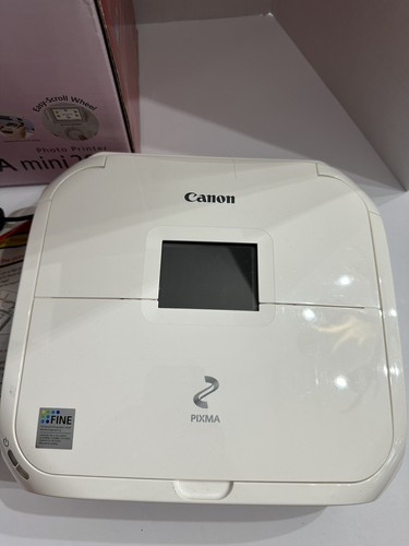 Canon Pixma Mini 320 Photo Printer Tested And Works Box Power Cable And Paper - 第 2/11 張圖片