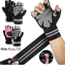 Guantes de Gym Con Muñequeras Para Evitar Lesiones Guantillas Profesionales Spor