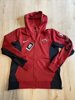 Miami Heat NBA Nike Showtime Jacket Zip Hoodie Jacke NEU Gr. M (FB3418-608)