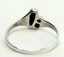 Vintage Sterling Silver Black Onyx Inlay Footprints Style Band Ring ...