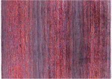 9' 10" X 13' 9" Savannah Grass Wool & Silk Handmade Rug - Q20373