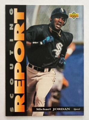 MICHAEL JORDAN 1994 UPPER DECK BASEBALL SCOUTING REPORT #SR4 SPEED