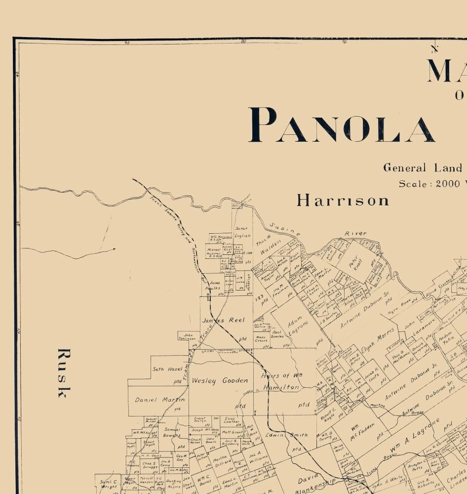 Panola County Texas - Smith 1897 - 23.00 x 24.31 | eBay