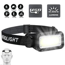 LED Headlight Lamp Head Torch CE Camping Induction Headlamp USB Rechargeable