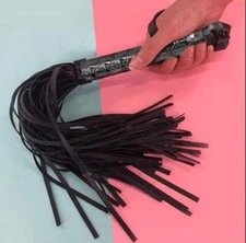 PU Leather Handle Tassel Spanking Whip Flogger Paddle Cosplay Slave BDSM Couples