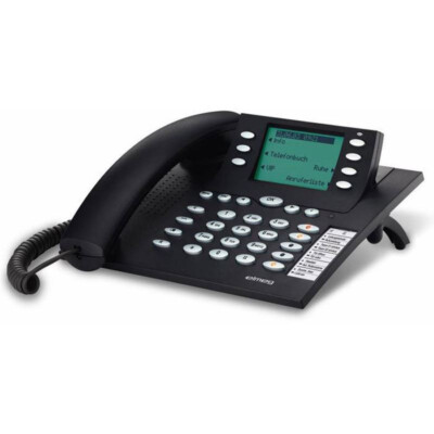 Elmeg CS 410 CS410 Systemtelefon ISDN mit Headsetanschluss schwarz