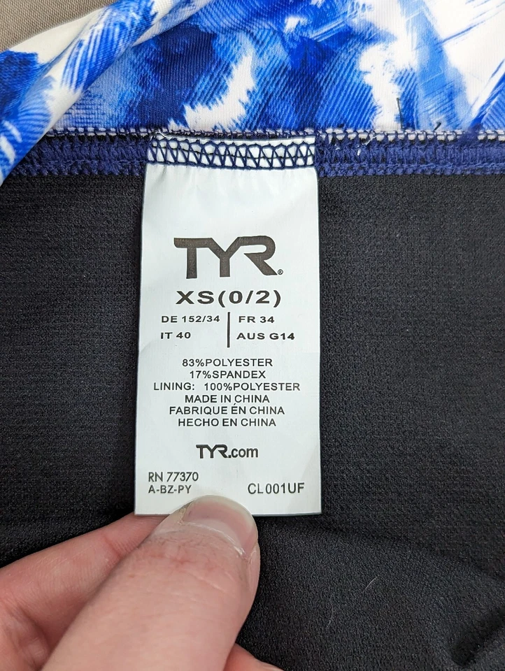 Parte inferior de bikini TYR Leila cintura alta para mujer tie dye talla XS UPF 50+ NUEVO CON ETIQUETAS Foto 4 de 4