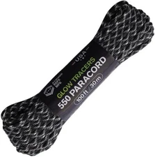 New Atwood Rope MFG Parachute Cord with Glow GLOWX-P100