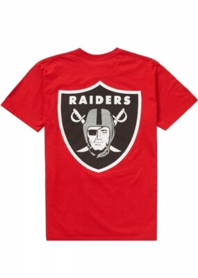 Supreme x NFL Raiders x '47 Pocket Tee Red Silver SS19 NWT Sz S | eBay