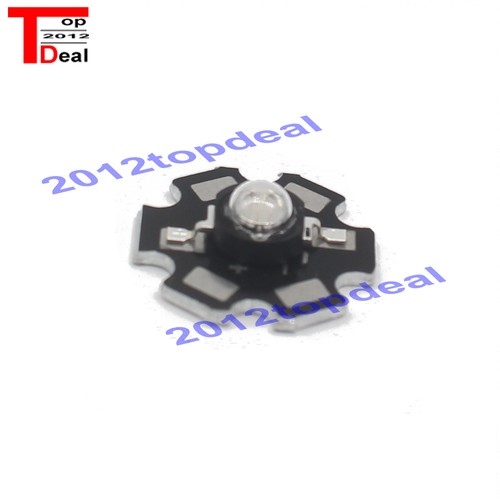 3W High Power UV ultraviolet 365nm 380nm 395nm black LED Lamp Light on 20mm pcb - Bild 2 von 4