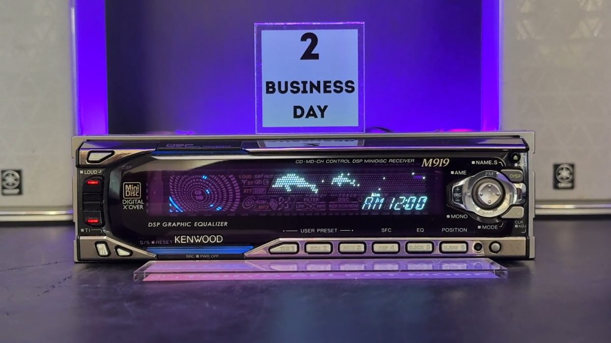 KENWOOD M919 1DIN Car Audio MD Player JDM DSP Spectrum Analyzer