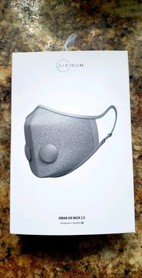 NEW Airinum Urban Air Face Mask 2.0 Washable Quartz Grey S