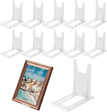 10 Pack Acrylic Book Stand for Display - Adjustable Clear Holder Transparent