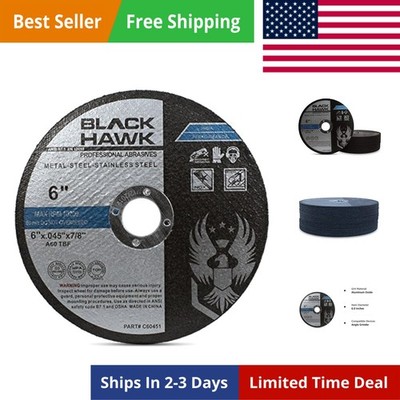 Metal and Stainless Steel Thin Cut Off Wheels for Angle Grinders, 6  x .045  ...