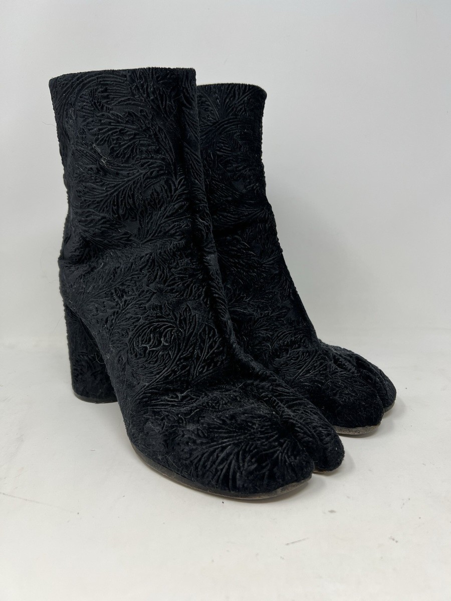 Maison Margiela Velvet Brocade Tabi Boots Size 40 | eBay
