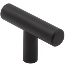 Bar Cabinet Pull, 50mm Overall Length, Matte Black by Stone Harbor Hardware