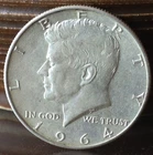1964 Kennedy Silver Half Dollar 90% Silver (#2)