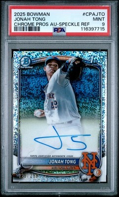 2025 Bowman - Chrome Prospect Autographs Jonah Tong #CPA-JTO