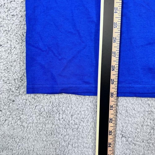 New York Mets T Shirt Uomo XXL 2XL Blu Manica Corta Majestic MLB Baseball Nuova - Foto 5 di 10