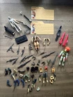Hasbro GI Joe Figures, Cards Weapons Parts Lot Cobra Duke Snake Eyes SA Scarlett