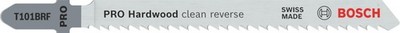 Bosch 5x PRO Hardwood Clean T101BRF Reverse Stichsägeblatt (für Hartholz, Mediumiu...