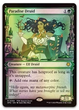 Paradise Druid (Showcase) #80 (Foil) (NM) Special Guests SPG Magic MTG