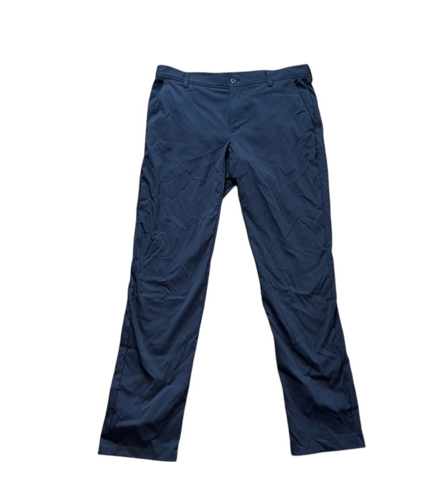 LL Bean Stretch Golf Hiking Pants Men's Size 35x31.5 Blue Performance - Preppy