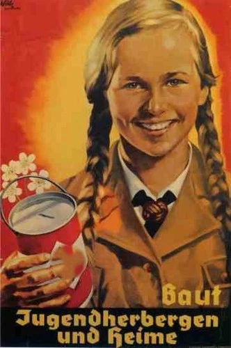 WW2 WWII German Third Reich Jugend BDM Girl Military Propaganda Poster Print