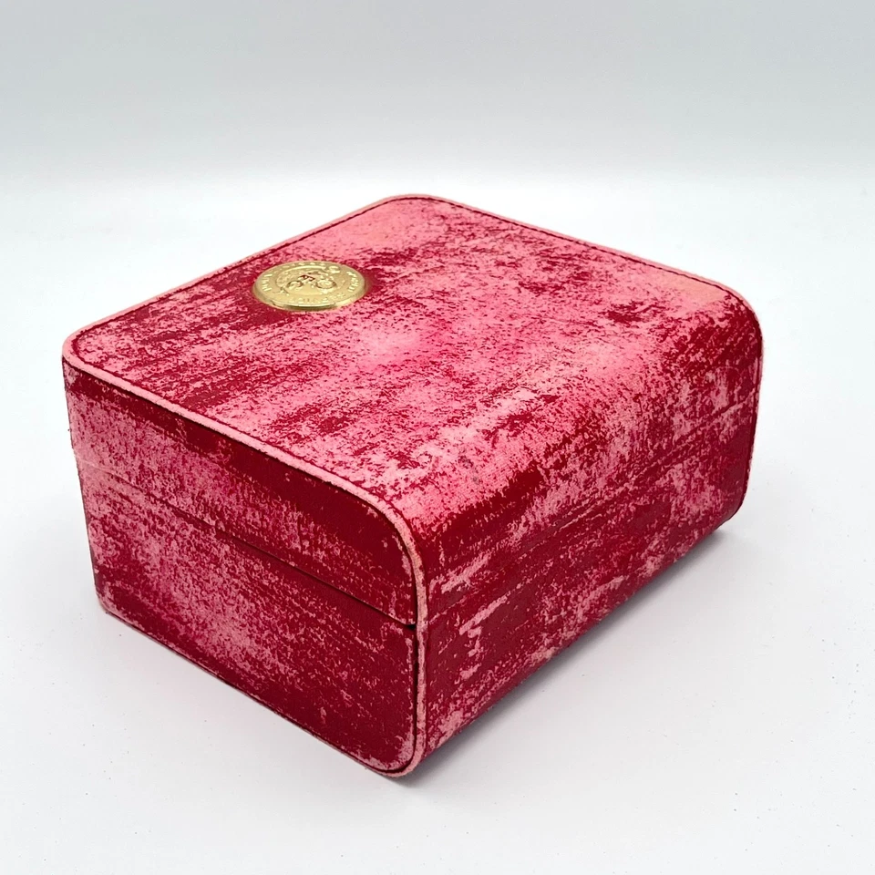 Genuine Vintage Omega Watch Box Seamaster Speedmaster Red Pealing - Image 4 of 4