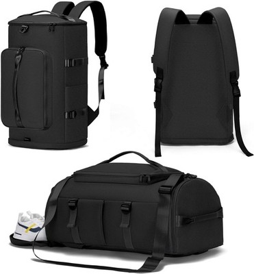 Stylish Travel Backpack with Shoe Storage & Waterproof Line - 12.6x7.1x18.1 In.
