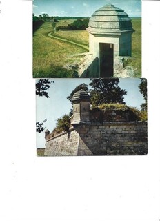 2 CARTES POSTALES BROUAGE VILLE FORTIFIE CHARENTE MARITIME