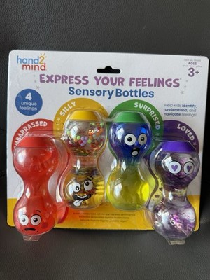 Hand2mind ''Express Your Feelings'' Sensory 4 Bottles. Brand New 