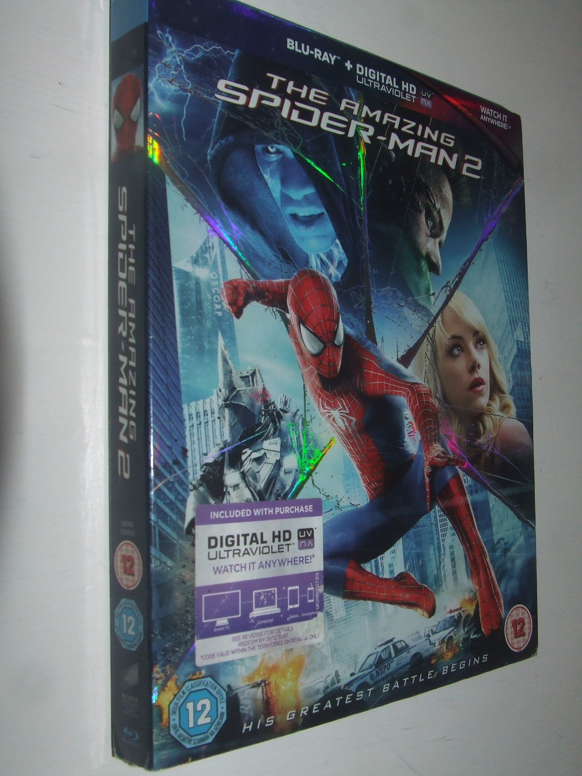 The Amazing Spider-Man 2  BLU RAY Andrew Garfield
