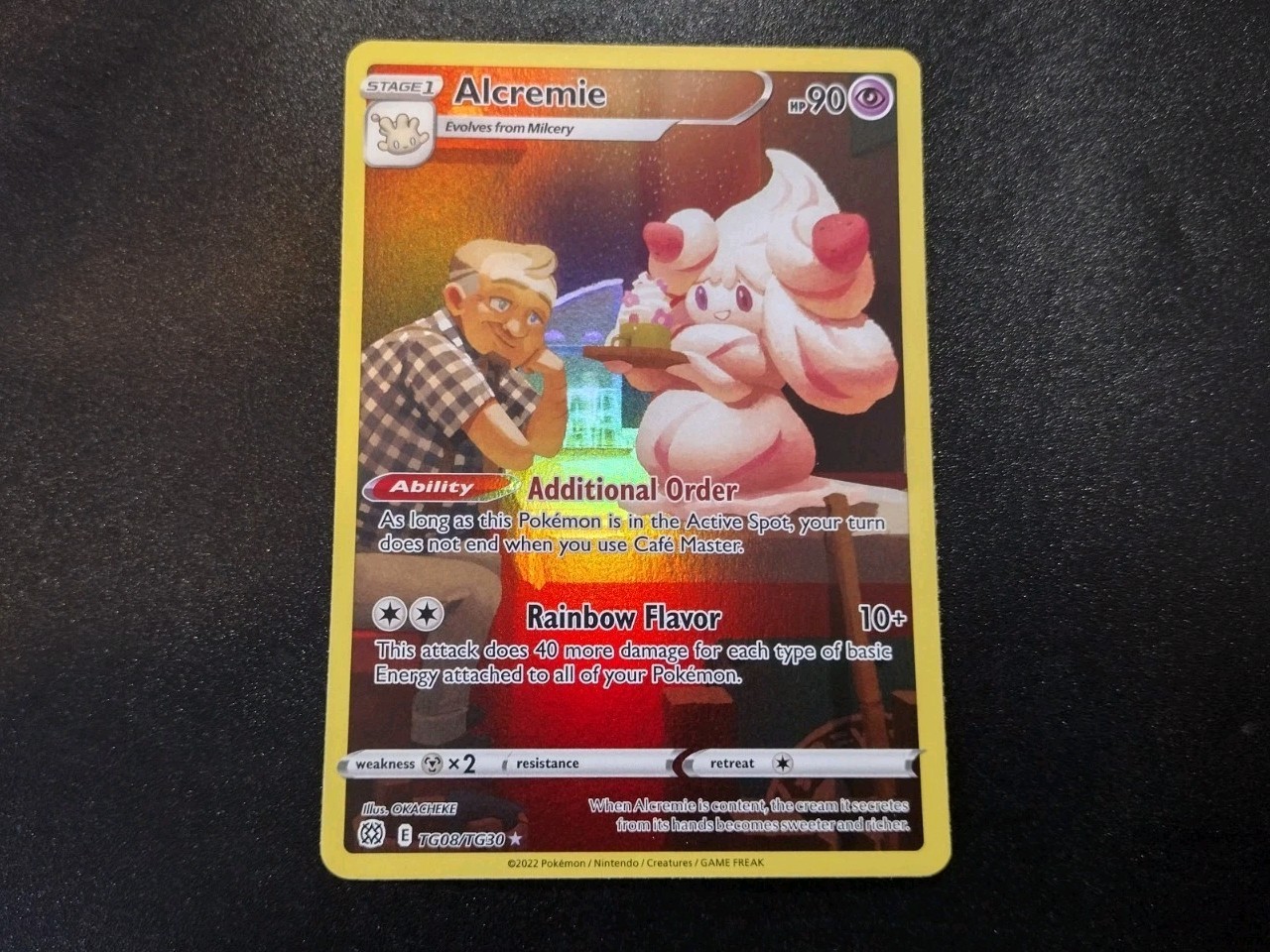 Alcremie TG08/TG30 Brilliant Stars Trainer Gallery Pokemon Card NM