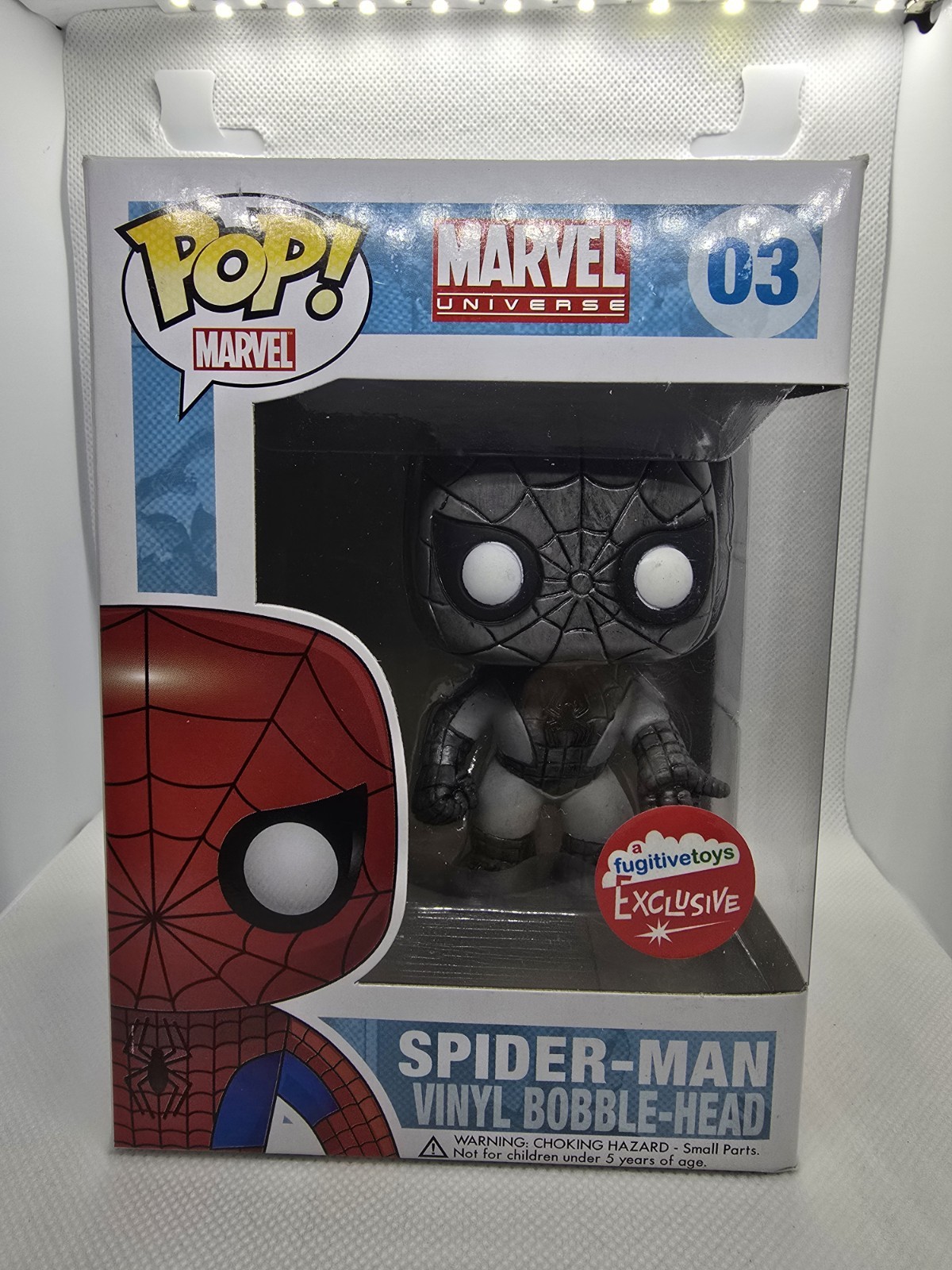Funko POP! Spider-Man (Black & White) Fugitive Toys Exclusiv