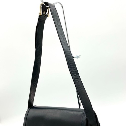 Celine Triomphe Leather Shoulder Bag Gold Hardware Navy Authentic - Picture 8 of 10