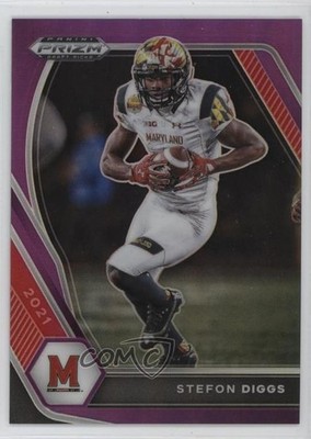 2021 Panini Prizm Draft Picks Purple Prizm 12/75 Stefon Diggs #37 4km
