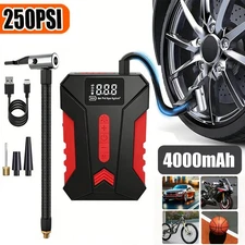 250PSI Portable Tire Inflator Air Compressor Intelligent Cordless Car Air Pump