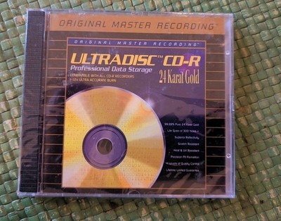 MFSL Mobile Fidelity Ultradisc UDCD-R 24K Gold CD-R Blank Disc Factory SealedNew