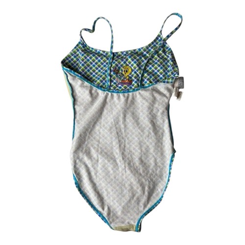 Looney Tunes Vintage Junior’s 2000 Y2K Tweety Blue/Green Bathing Suit Sz 3/4 - Picture 8 of 12