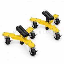 3600 Lb Pinch Weld Vehicle Dollies 2 Pack Car Auto Wheel Dolly Garage Shop Set