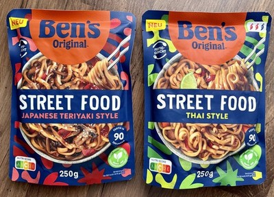 15 x Ben's Original Street Food   Japanese Teriyaki & Thai Style á 250g OVP  