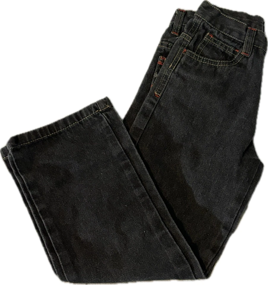 Pantalones de mezclilla negros Coogi Australia para niños y niñas con logotipo bordado y copos de nieve Foto 3 de 4